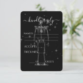 独自の作成 – Xきらめく線スケルトン 出欠カード (スタンド正面)