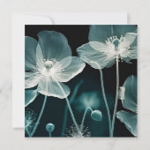 独自の作成 – X線ウェディングフラワー サンキューカード (裏面)