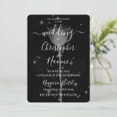 独自の作成 – X線花と星 招待状 (スタンド正面)