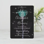 独自の作成 – X線花と星 招待状 (スタンド正面)