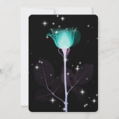 独自の作成 – X線花と星 招待状 (裏面)