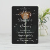 独自の作成 – X線花と星 招待状 (スタンド正面)