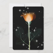 独自の作成 – X線花と星 招待状 (裏面)