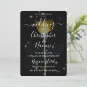 独自の作成 – X線花と星 招待状 (スタンド正面)