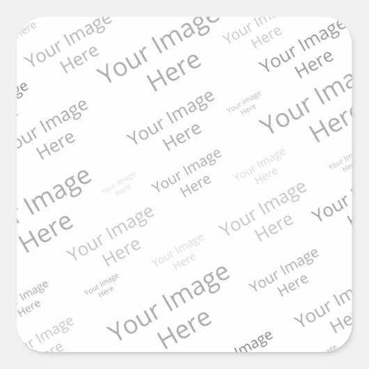 独自の光沢カスタム正方形ステッカーを作成 スクエアシール (正面)