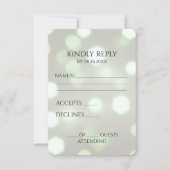 独自の六角形《写真》ぼけ味背景の作成 出欠カード (正面)