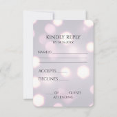 独自の六角形《写真》ぼけ味背景の作成 出欠カード (正面)