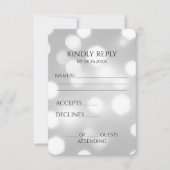 独自の六角形《写真》ぼけ味背景の作成 出欠カード (正面)