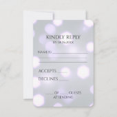 独自の六角形《写真》ぼけ味背景の作成 出欠カード (正面)