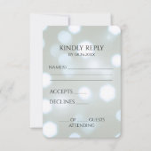 独自の六角形《写真》ぼけ味背景の作成 出欠カード (正面)