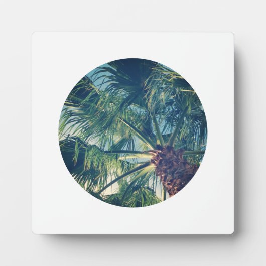 独自の円のシェイプ写真を作成する フォトプラーク (正面)