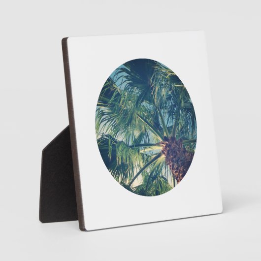 独自の円のシェイプ写真を作成する フォトプラーク (正面)