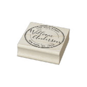 独自の円の作成差出人住所スクリプト名 ラバースタンプ (スタンプ)