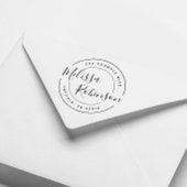 独自の円の作成差出人住所スクリプト名 ラバースタンプ