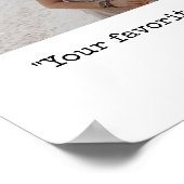 独自の写真とカスタム引用文の作成 ポスター (角)