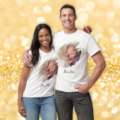 独自の写真とカスタム文字クールTシャツを作成する Tシャツ