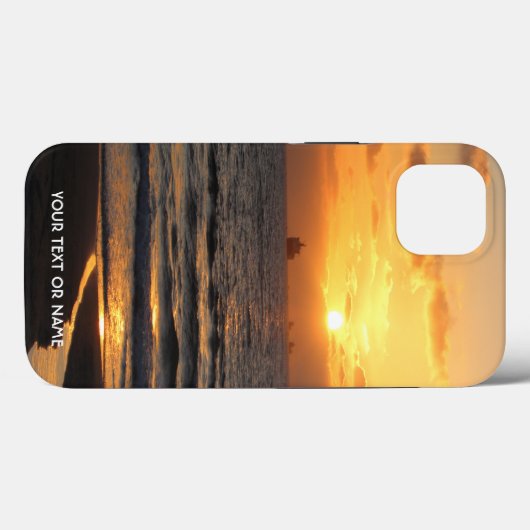 独自の写真とテキストを使ったカスタムデザイン Case-Mate iPhoneケース (裏面 (横))