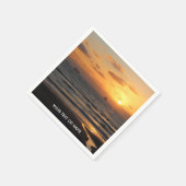 独自の写真とテキストを使用したカスタムデザイン スタンダードカクテルナプキン (角)