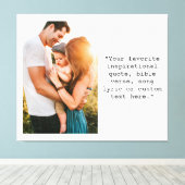 独自の写真とパーソナライズされた引用文の作成 キャンバスプリント (インサイチュ (ウッドフロア))