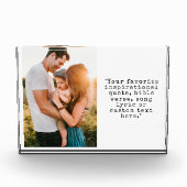 独自の写真とパーソナライズされた引用文の作成 フォトブロック (正面)