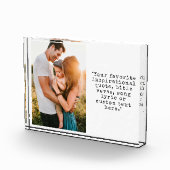 独自の写真とパーソナライズされた引用文の作成 フォトブロック (右)