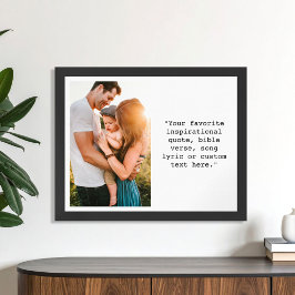 独自の写真とパーソナライズされた引用文の作成 ポスター