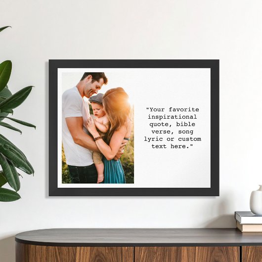 独自の写真とパーソナライズされた引用文の作成 ポスター