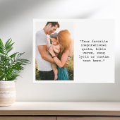 独自の写真とパーソナライズされた引用文の作成 ポスター