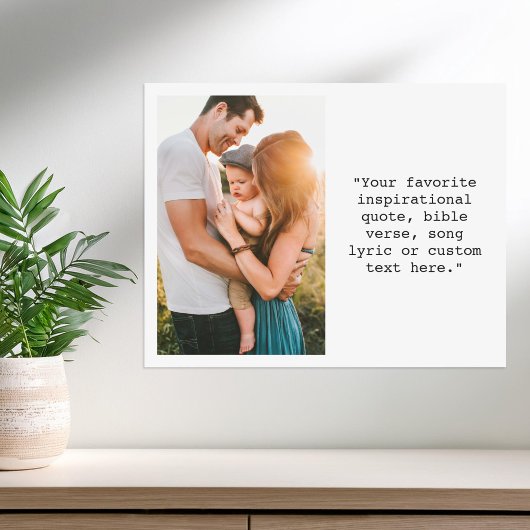 独自の写真とパーソナライズされた引用文の作成 ポスター