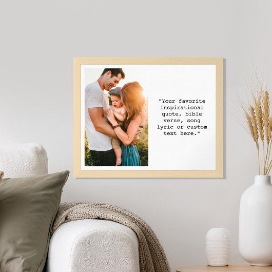 独自の写真とパーソナライズされた引用文の作成 ポスター