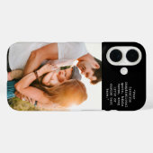 独自の写真とパーソナライズされた引用文の作成 Case-Mate iPhoneケース (裏面 (横))