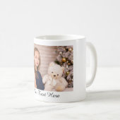 独自の写真とパーソナライズされた文字の作成 コーヒーマグカップ (正面右)