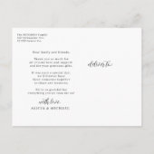 独自の写真とパーソナライズされた文字の作成 ポストカード (裏面)