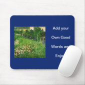 独自の写真と単語の追加 マウスパッド (マウス)