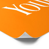 独自の写真と文字の作成 ポスター (角)