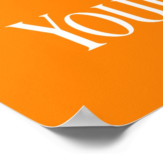 独自の写真と文字の作成 ポスター (角)