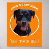 独自の写真と文字の作成 ポスター (正面)