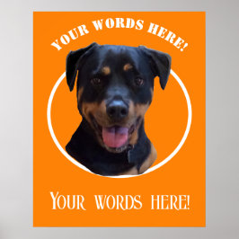 独自の写真と文字の作成 ポスター