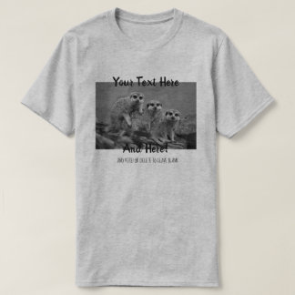 独自の写真と文字テンプレートTシャツを作成 Tシャツ