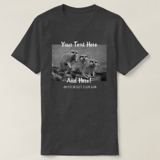 独自の写真と文字テンプレートTシャツを作成 Tシャツ