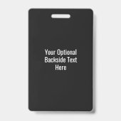 独自の写真と文字バッジの作成 バッジ (Back)