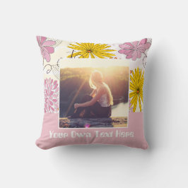 独自の写真と文字 クッション