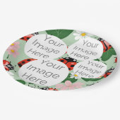 独自の写真のカスタム文字ladybug紙の作成 ペーパープレート (アングル)