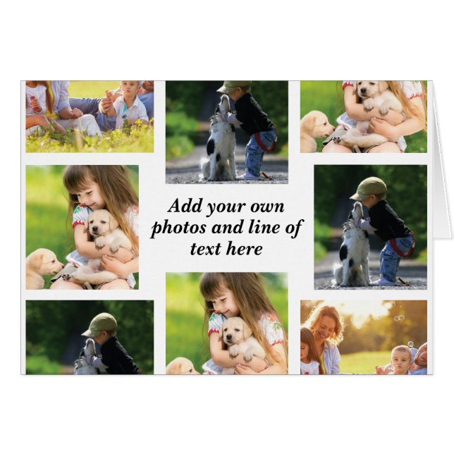 独自の写真のコラージュと文字を作成 (正面横)