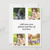 独自の写真のコラージュと文字を作成 (正面)