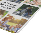 独自の写真のコラージュと文字を作成 カッティングボード (角)