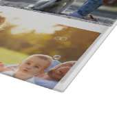 独自の写真のコラージュと文字を作成 カッティングボード (角)