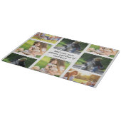 独自の写真のコラージュと文字を作成 カッティングボード (角)