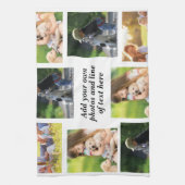 独自の写真のコラージュと文字を作成 キッチンタオル (縦)