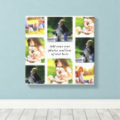 独自の写真のコラージュと文字を作成 キャンバスプリント (インサイチュ (ウッドフロア))